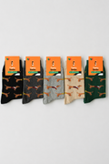 Pack 5 Pares- Meias Sem Costura- Salsicha